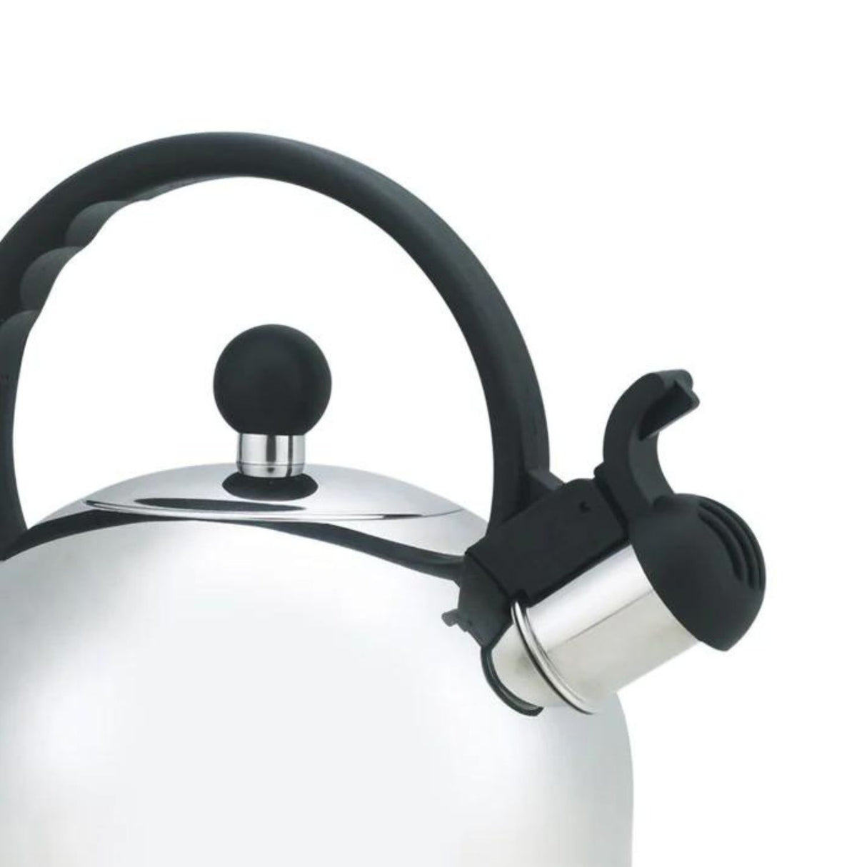 Tetera Sicilia plateada de acero inoxidable, 2500ml, con pico vertedor sin goteos y asa ergonómica, ideal para servir té en casa o restaurantes.-1-4-1-1