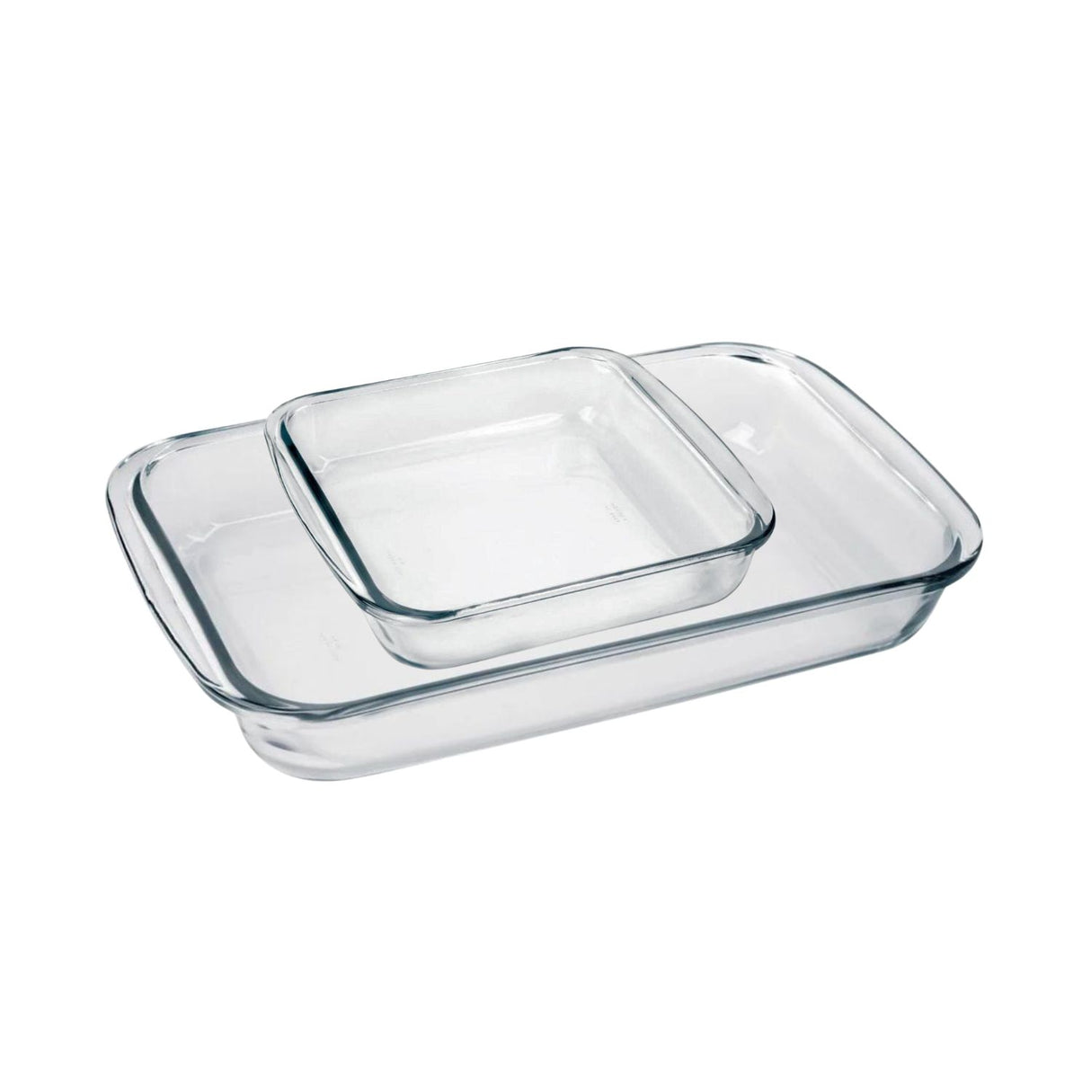 Asaderas de vidrio templado, cuadrada y rectangular, aptas para horno y microondas, fáciles de limpiar y resistentes a altas temperaturas.-1-4-1-1