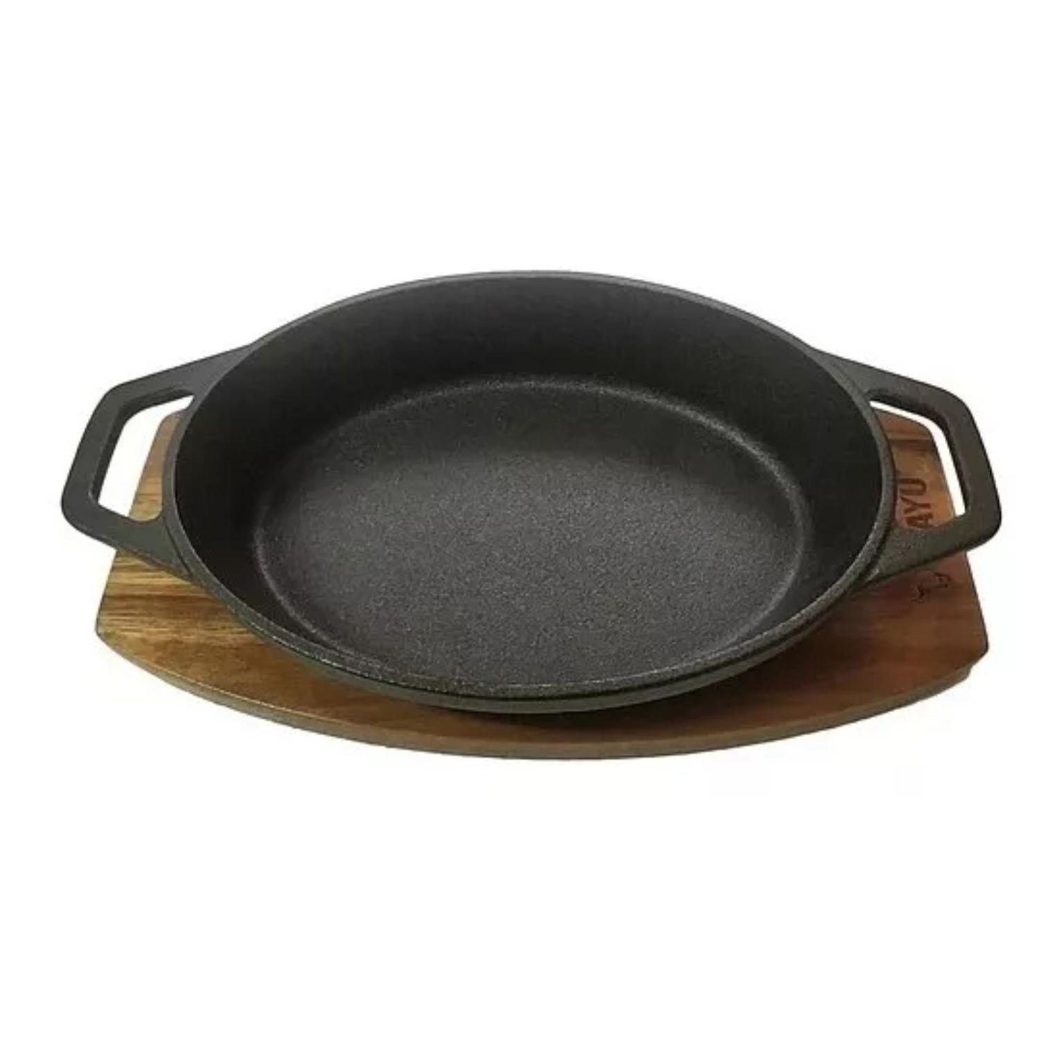 Cacerola 24cm Wayu Iron Cast Base Madera Cocina Acero Cocina eficiente y uniforme con esta cacerola. ¡Descubre su versatilidad y mejora tus platillos!-1