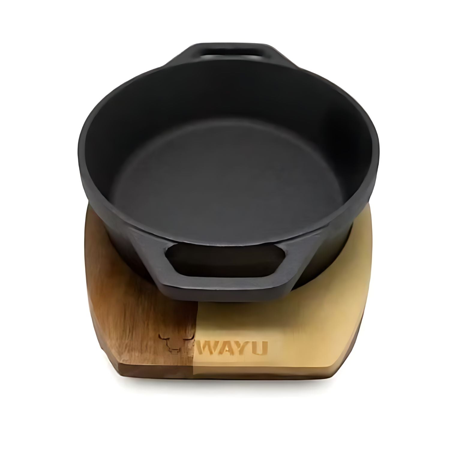 Cacerola 24cm Wayu Iron Cast Base Madera Cocina Acero Cocina eficiente y uniforme con esta cacerola. ¡Descubre su versatilidad y mejora tus platillos!-4
