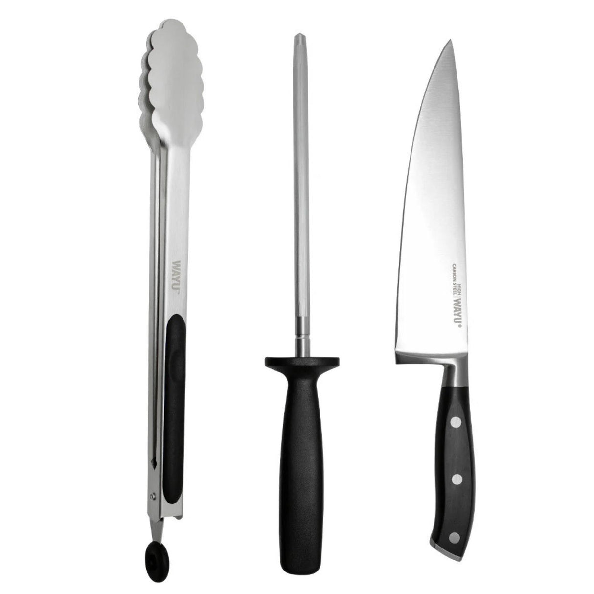 Set Parrillero Wayu 3 Piezas Con Funda Quincho BBQ Parrilla