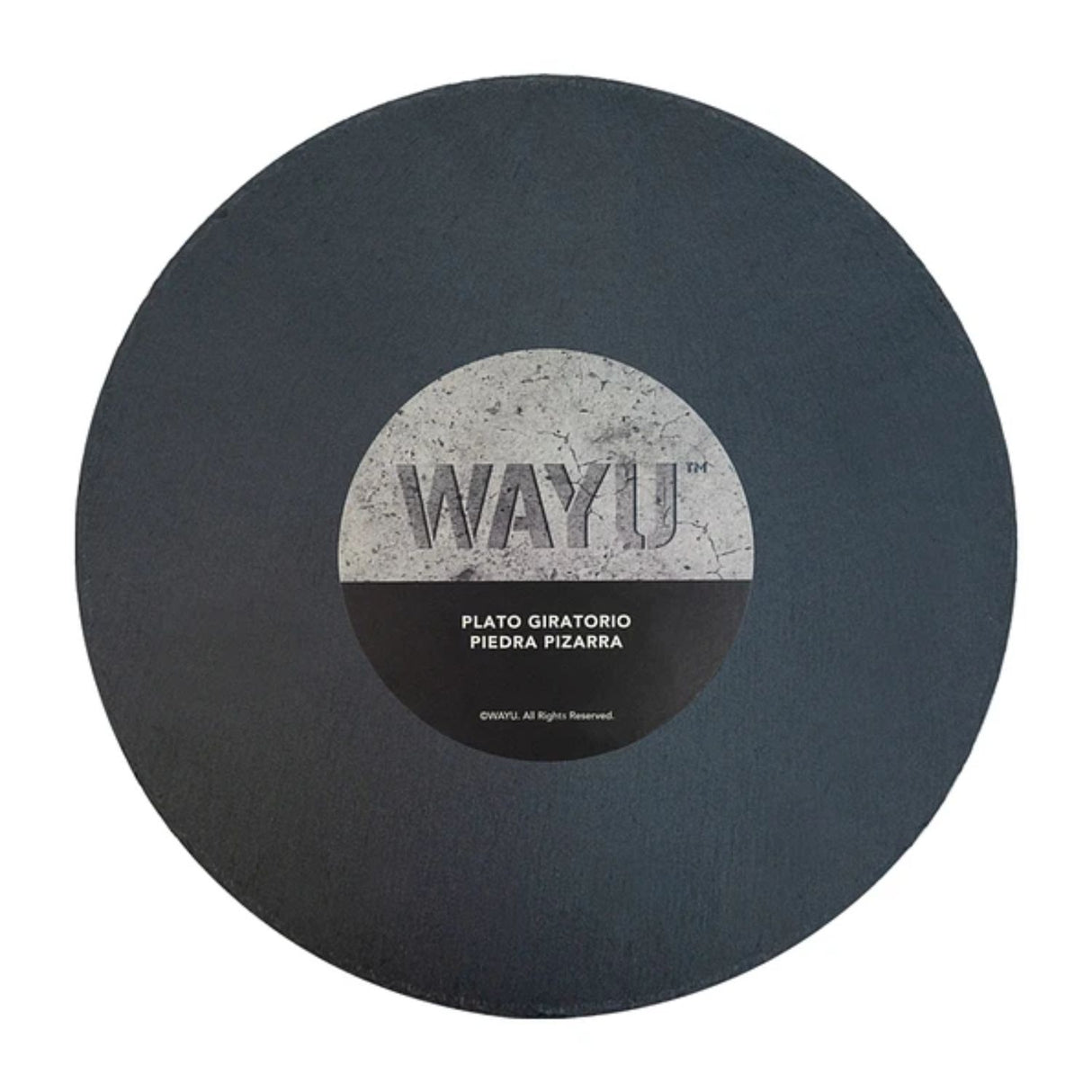 Plato Giratorio de Piedra Pizarra para Pizza Wayu Alta Durabilidad y Estilo Mantén tus pizzas calientes y disfruta de su diseño elegante. ¡Haz tu pedido ahora!-4