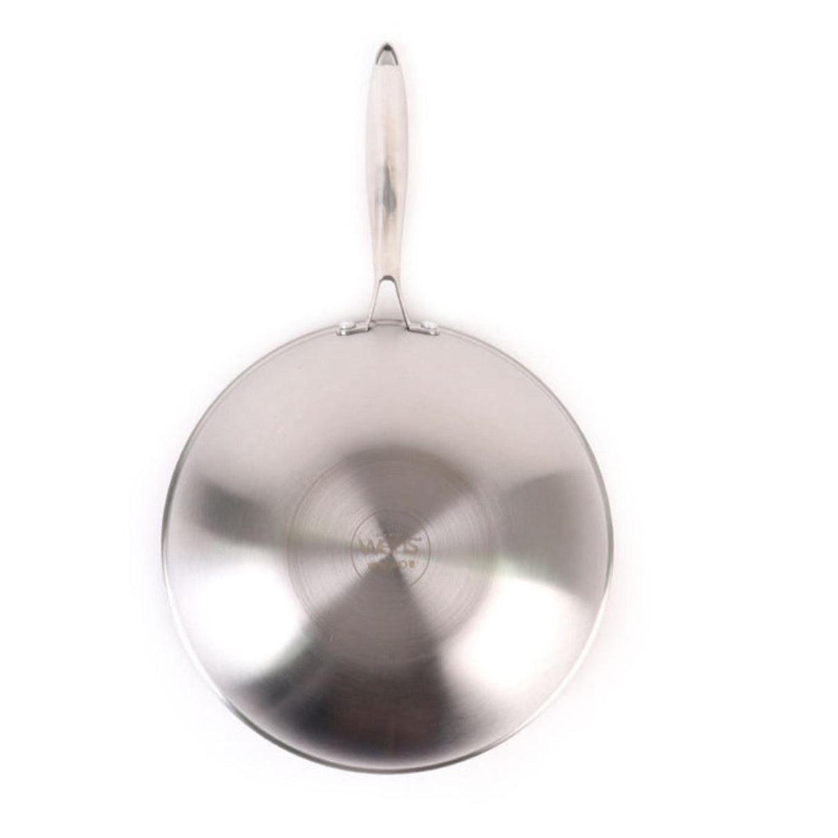 Wok Wens Honeycomb de 30 cm en acero inoxidable, con tapa de vidrio y recubrimiento antiadherente, ideal para salteados y frituras.-1-3-1-1