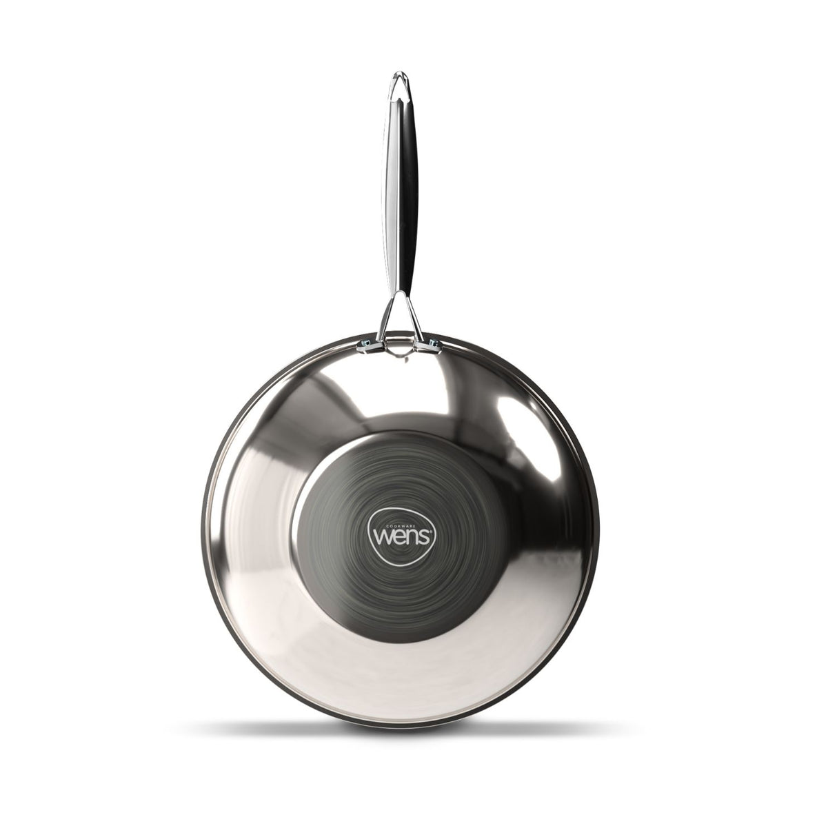 Wok Wens Honeycomb de 28 cm, acero inoxidable, antiadherente, tapa de vidrio, ideal para salteados y frituras, resistente a utensilios metálicos.-1-3-1-1