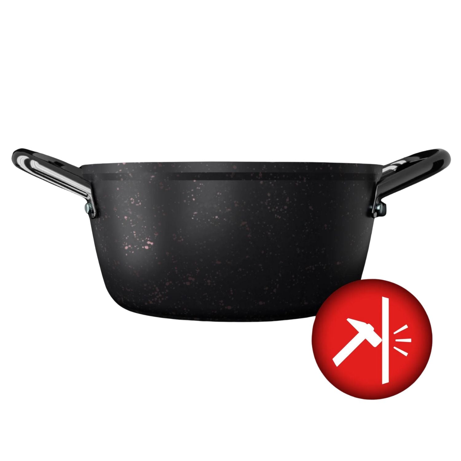 Batería de cocina Wens Pompei de 7 piezas en aluminio forjado, con recubrimiento antiadherente y asas Cool Touch. Ideal para todo tipo de cocinas.-1-4-1-1