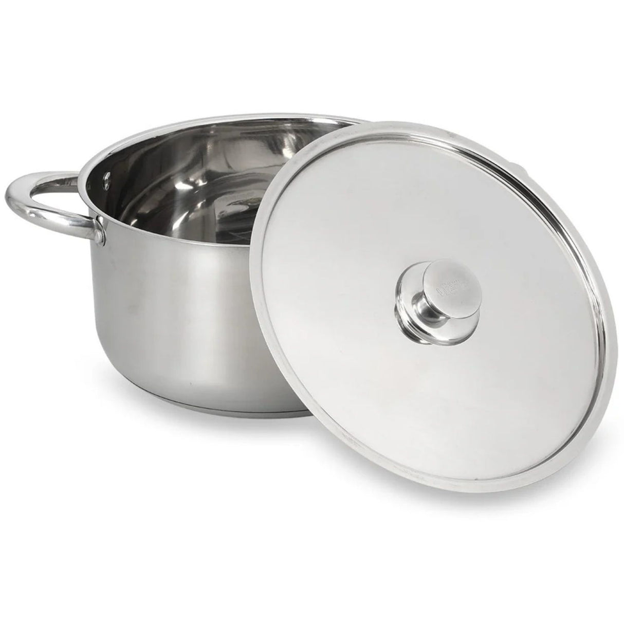 Batería de cocina Wens de 6 piezas en acero inoxidable pulido, con fondo difusor de aluminio, apta para inducción y horno, ideal para guisos y sopas.-1-4-1-1