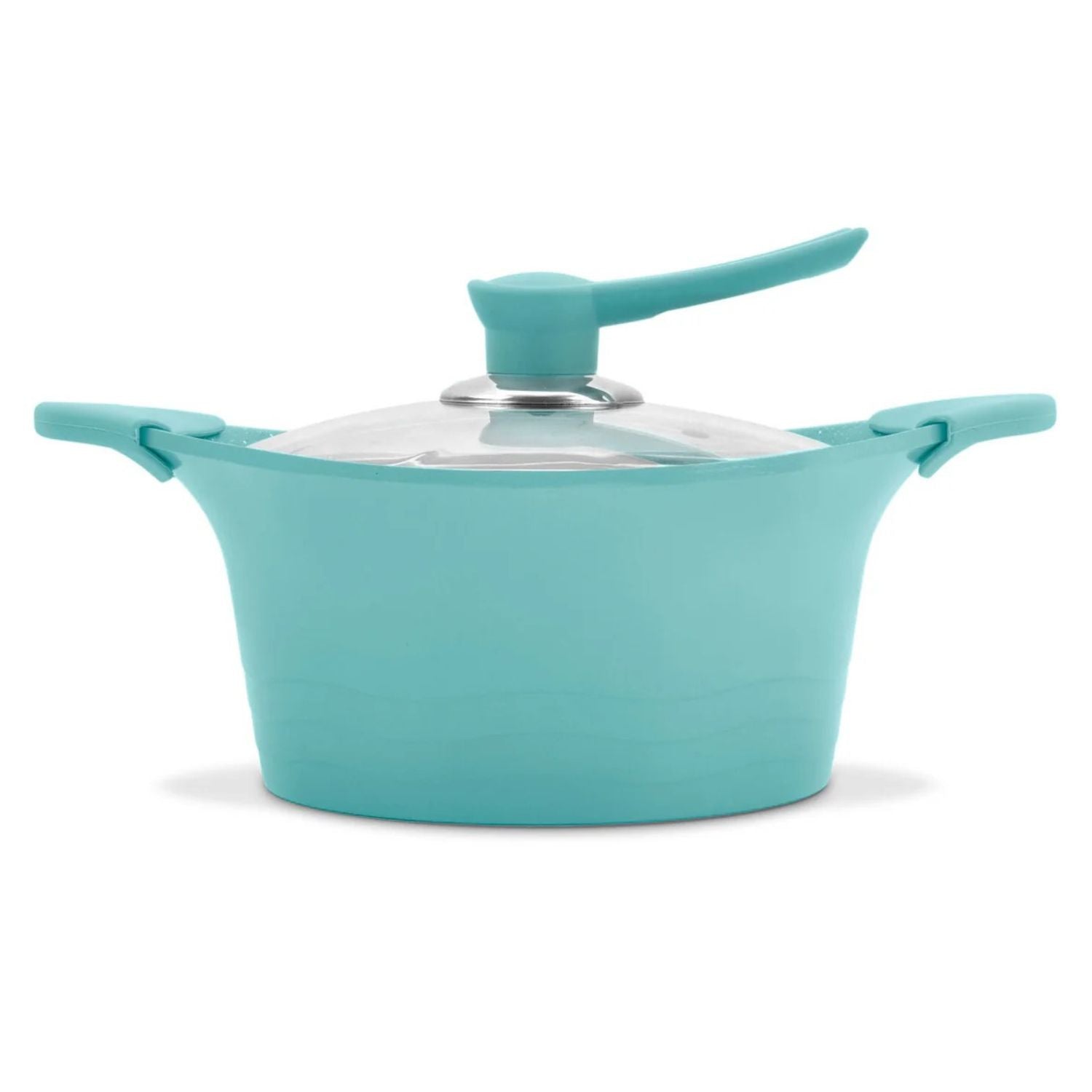 Batería de cocina Bohlier Jade de 6 piezas, aluminio fundido, antiadherente Pfluon Marble, tapas de vidrio templado, ideal para sopas y guisos.-1-3-1-1