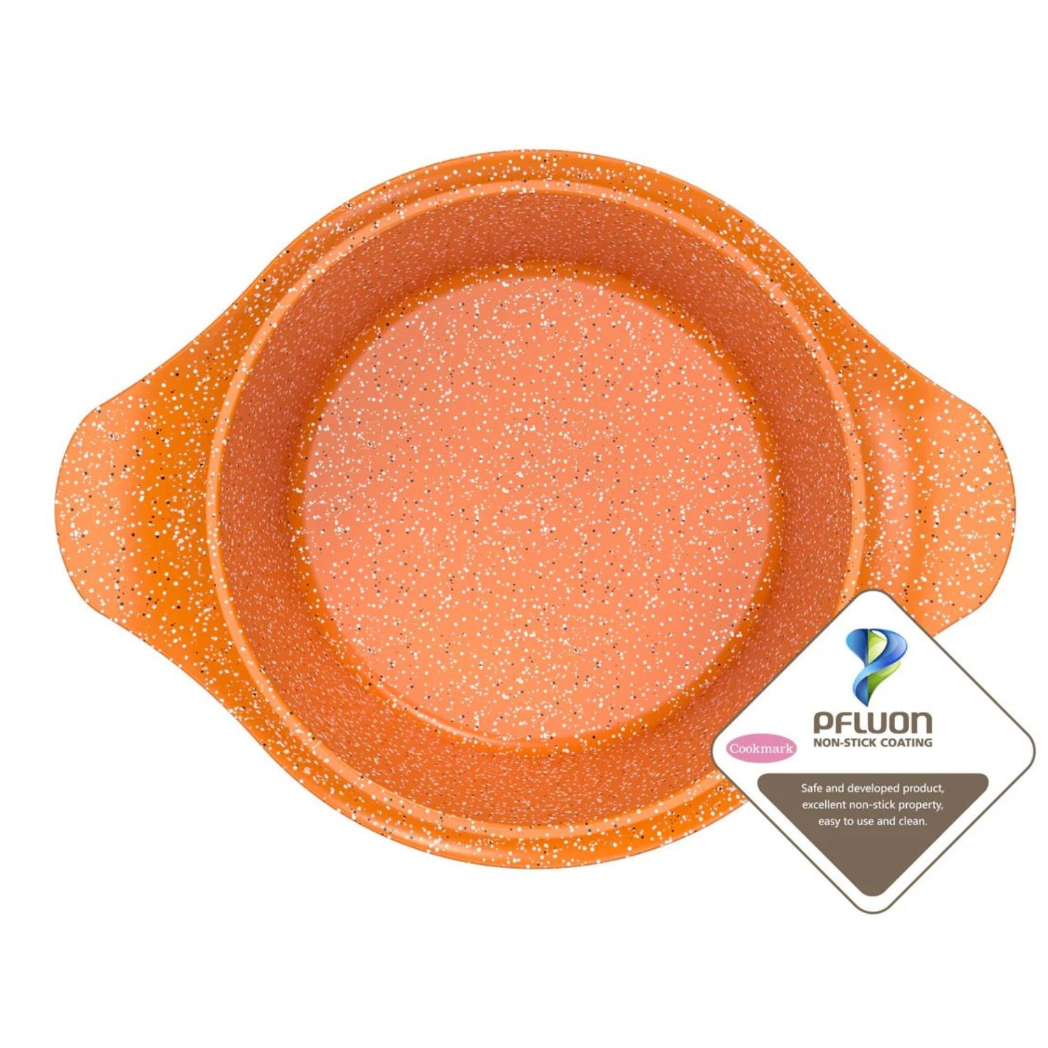 Batería de cocina Bohlier de 6 piezas en aluminio fundido naranja, con recubrimiento antiadherente y tapas de vidrio templado, ideal para cocinar saludablemente.-1-4-1-1