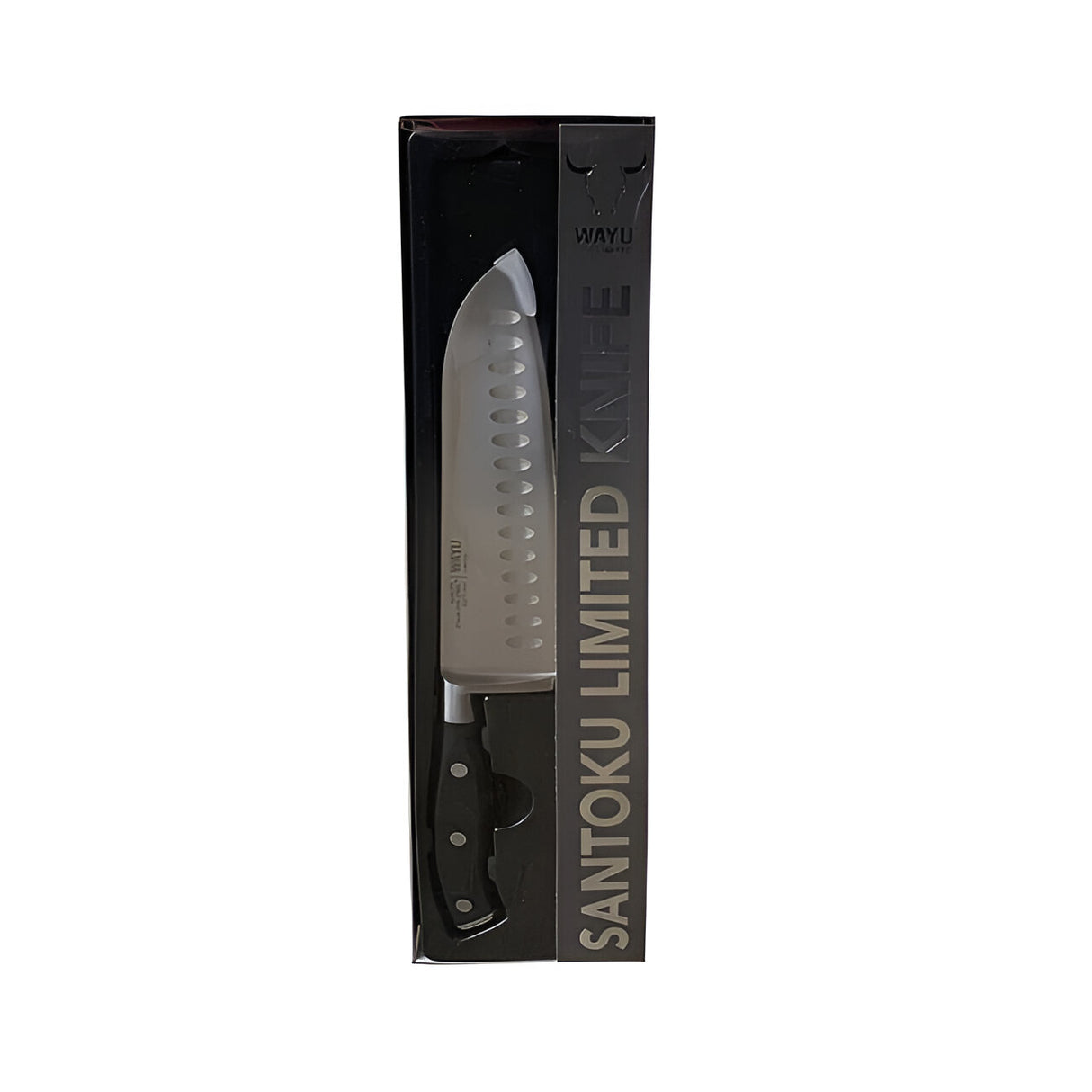 Cuchillo Santoku Wayu Limited 31cm Acero Filo Unico: Mejora tu experiencia culinaria y disfruta de cortes precisos. ¡Hazte con el tuyo hoy!-4