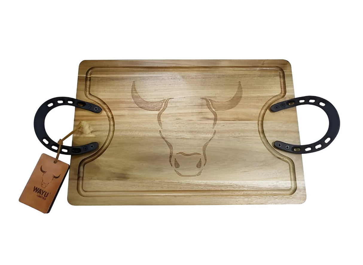 Tabla Para Picar De Madera Herradura Wayu Limited 50cm Disfruta de su diseño elegante y funcional en tu cocina. ¡Haz tu pedido ahora y mejora tus presentaciones!-1