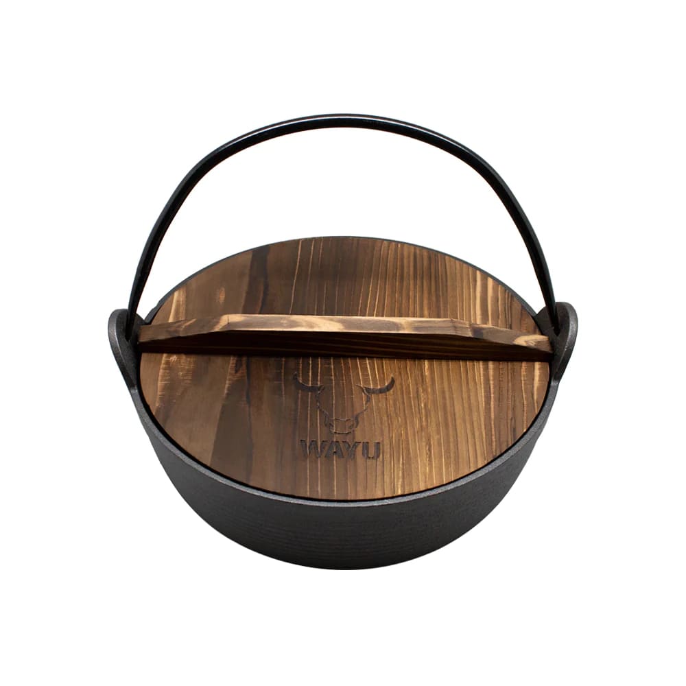 Olla con Tapa de Madera Wayu Iron Cast: Potencia y Elegancia en tu Cocina. Disfruta de una cocción perfecta y elegante. ¡Haz tu compra hoy mismo!-2