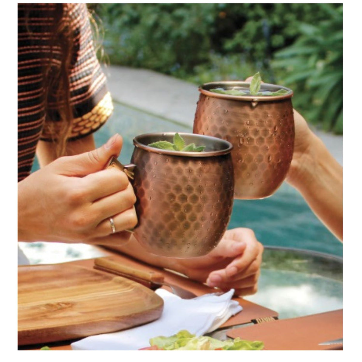 Mug Vaso Cobre Wayu Copper 600ml Tragos Coctel Cocina Bbq Disfruta de tus bebidas con estilo y elegancia. ¡Haz tu pedido ahora y sorpréndete!-2
