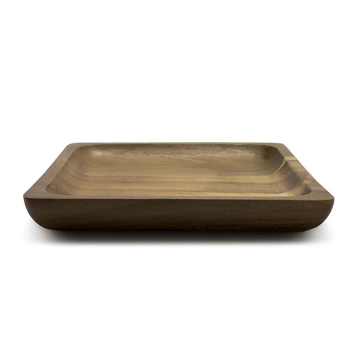 Plato Cuadrado Wayu 20x20cm Aperitivo Madera Acacia Cocina BBQ