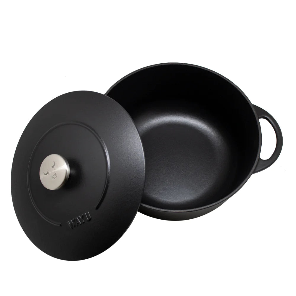 Olla De Hierro Fundido Enamel Iron Cast Wayu 28 Cm Cacerola Disfruta de comidas deliciosas y bien cocidas. ¡Haz tu compra ahora y transforma tu cocina!-3