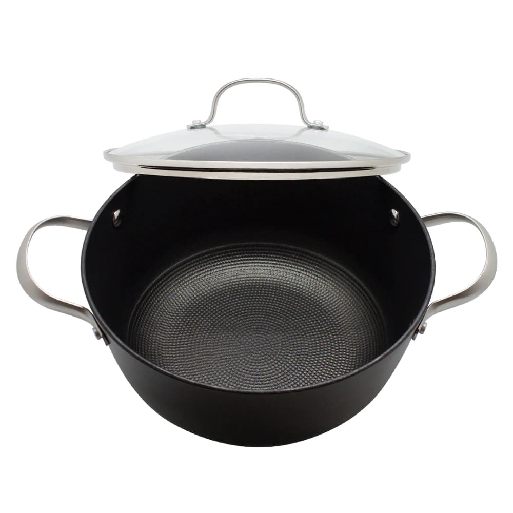 Olla 24Cm con Tapa Iron Cast Honeycomb Wayu: Cocina con estilo y eficiencia. Disfruta de platos deliciosos y saludables. ¡Haz tu compra ahora!-3