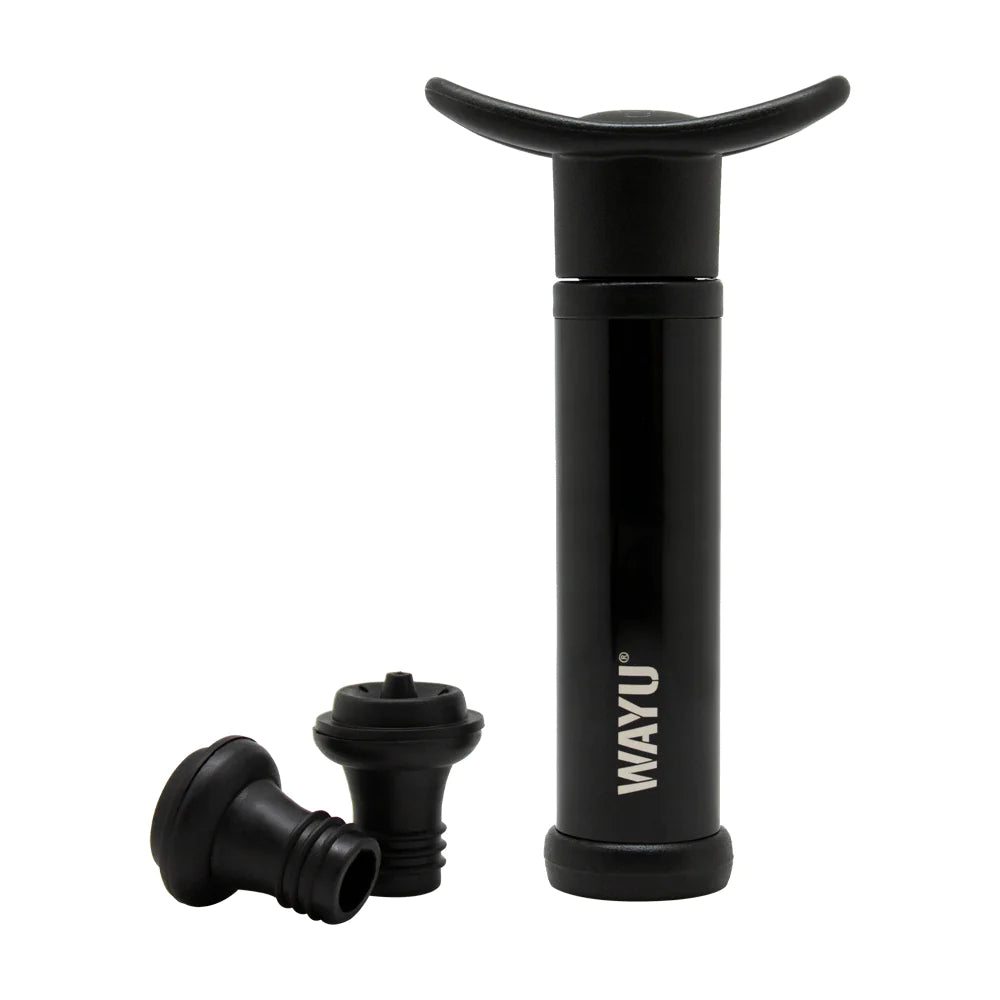 Set Sellador Bomba Vacio Vino Extractor Aire Wayu Premium