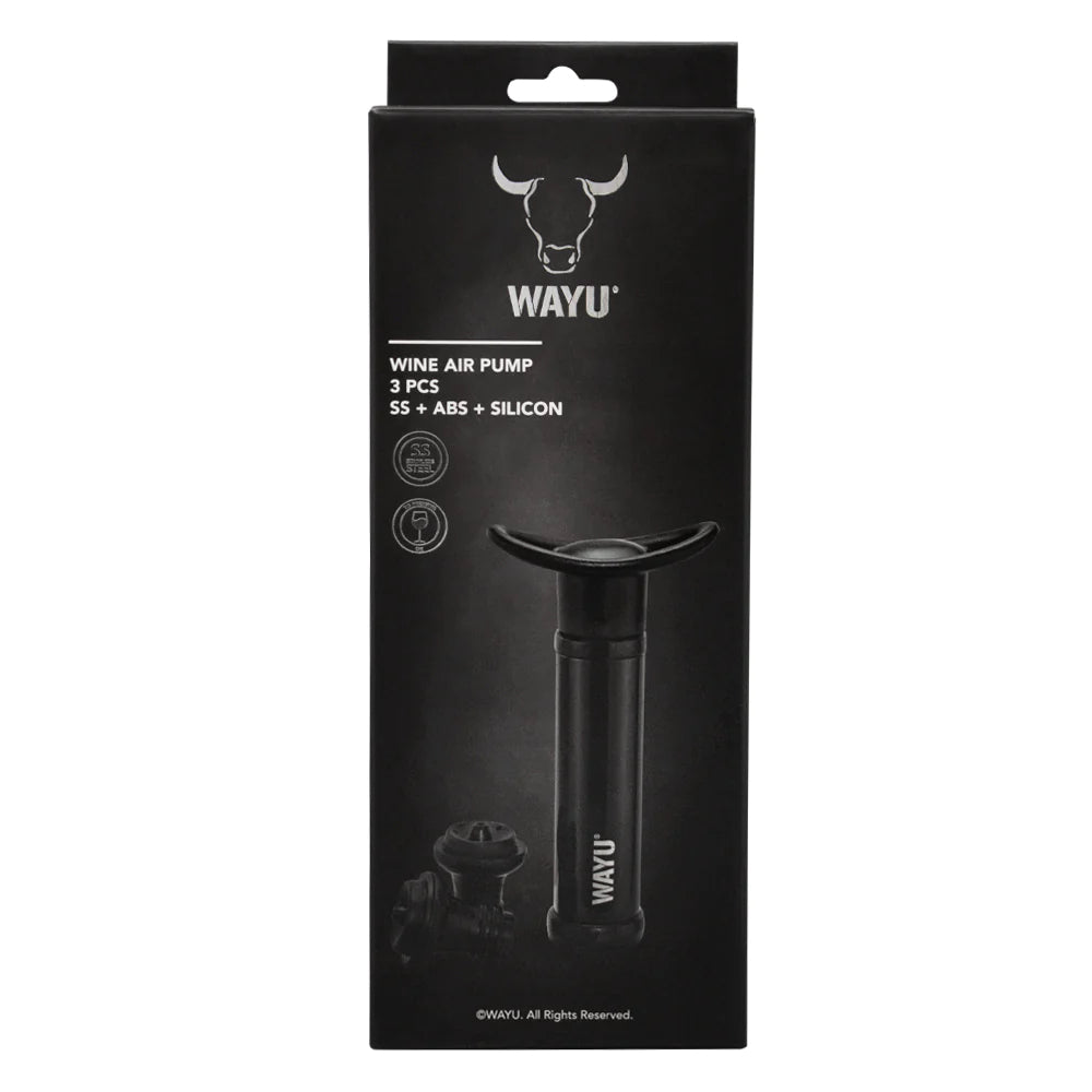 Set Sellador Bomba Vacio Vino Extractor Aire Wayu Premium