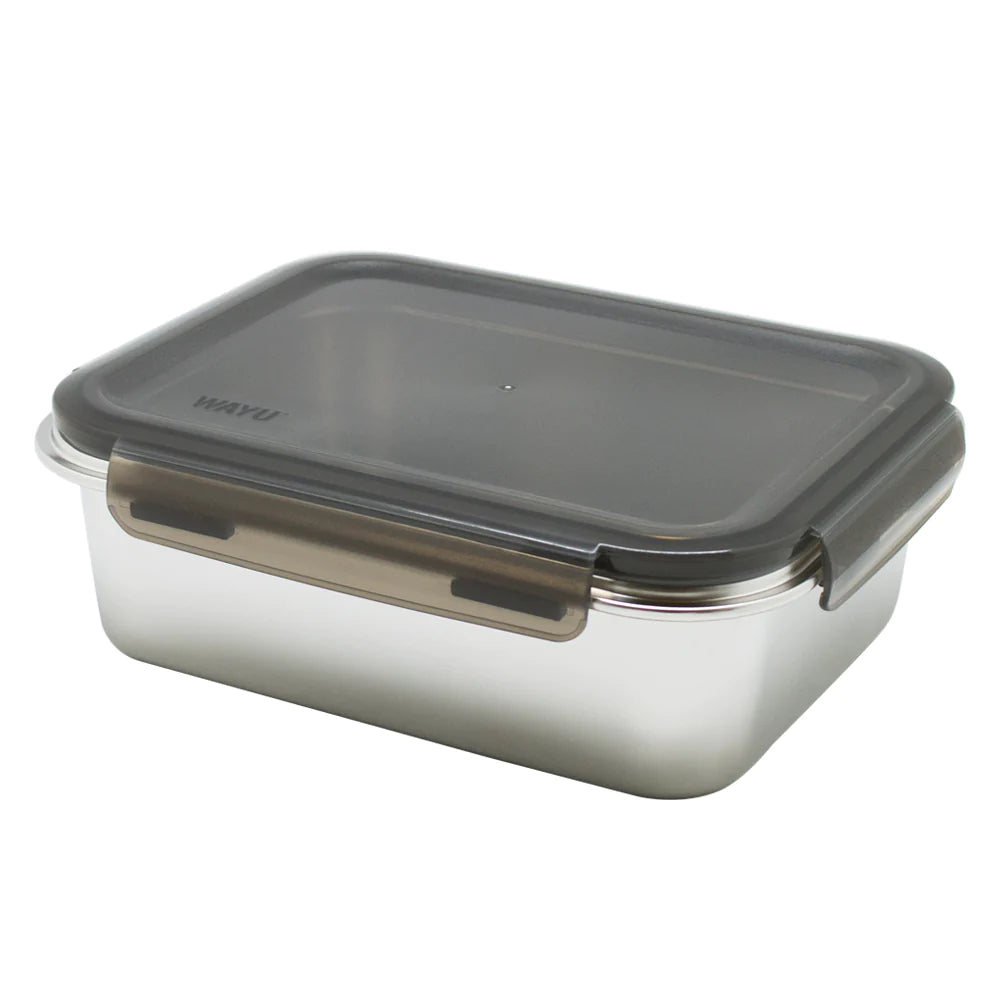 Contenedor Hermético Wayu Acero Microsafe 650ml Premium Mantén tus alimentos frescos y seguros. ¡Adquiere el tuyo y disfruta de su funcionalidad!-1