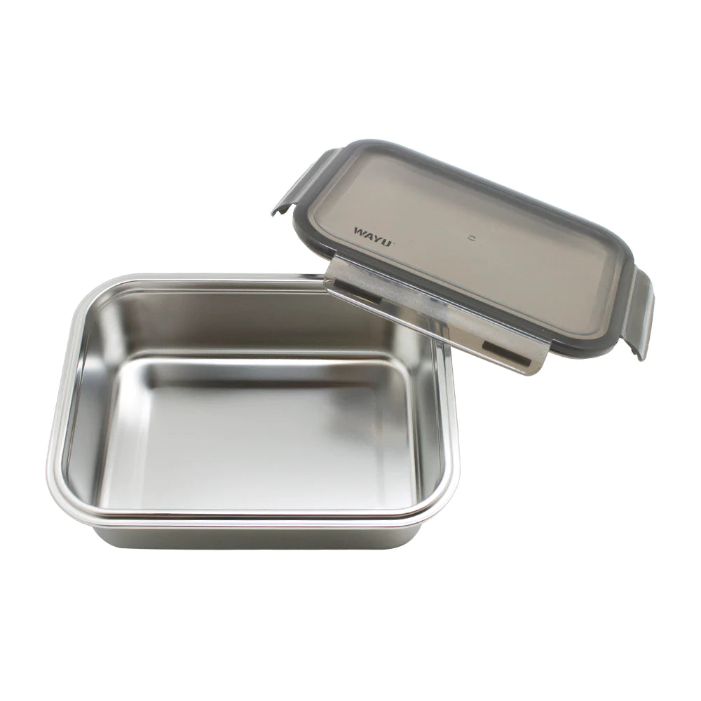 Contenedor Hermético Wayu Acero Microsafe 650ml Premium Mantén tus alimentos frescos y seguros. ¡Adquiere el tuyo y disfruta de su funcionalidad!-3