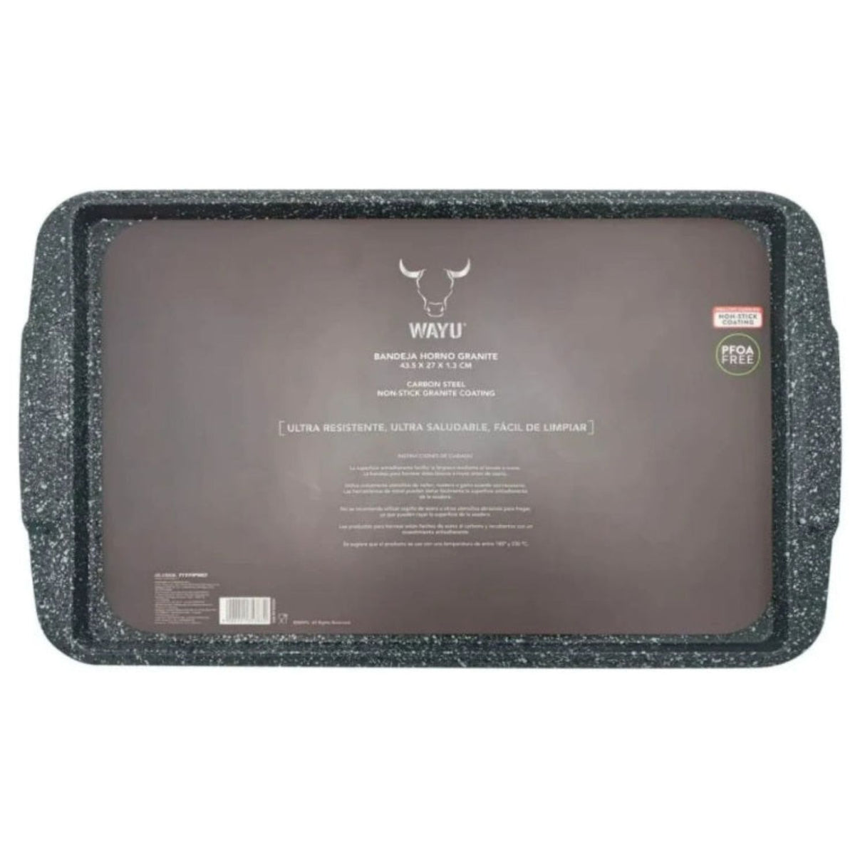 Asadera Bandeja Horno Antiadherente Granite Wayu 44x27cm