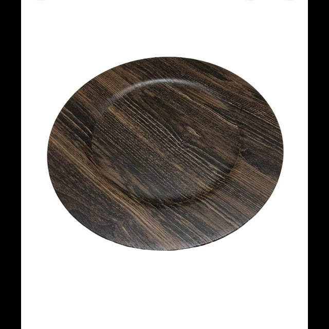 Plato Base Madera 33cm Wayu Mimbral Para Ocasiones Especiales