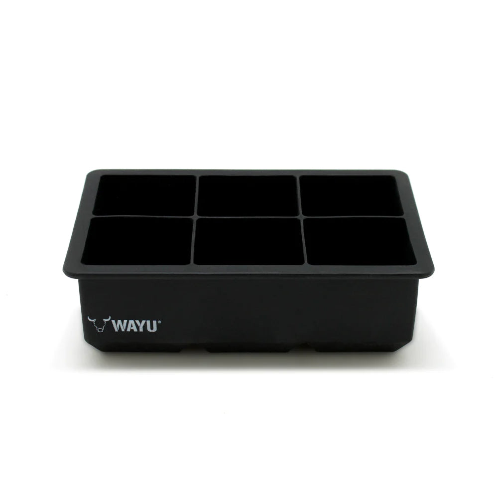 Cubeta De Hielo Molde Silicona Wayu Grande Para 6 Cubos
