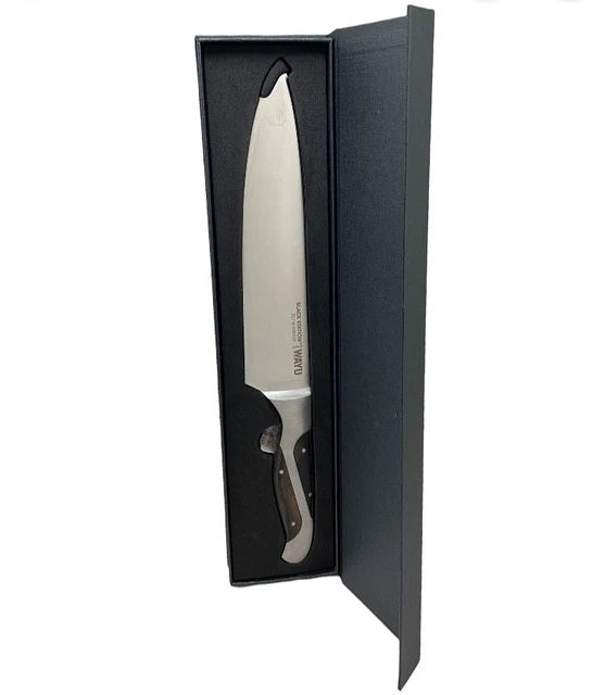 Cuchillo Chef Profesional 34cm Black Edition Wayu Antideslizante y su diseño ergonómico garantiza cortes precisos y cómodos. Mejora tu cocina hoy.-1