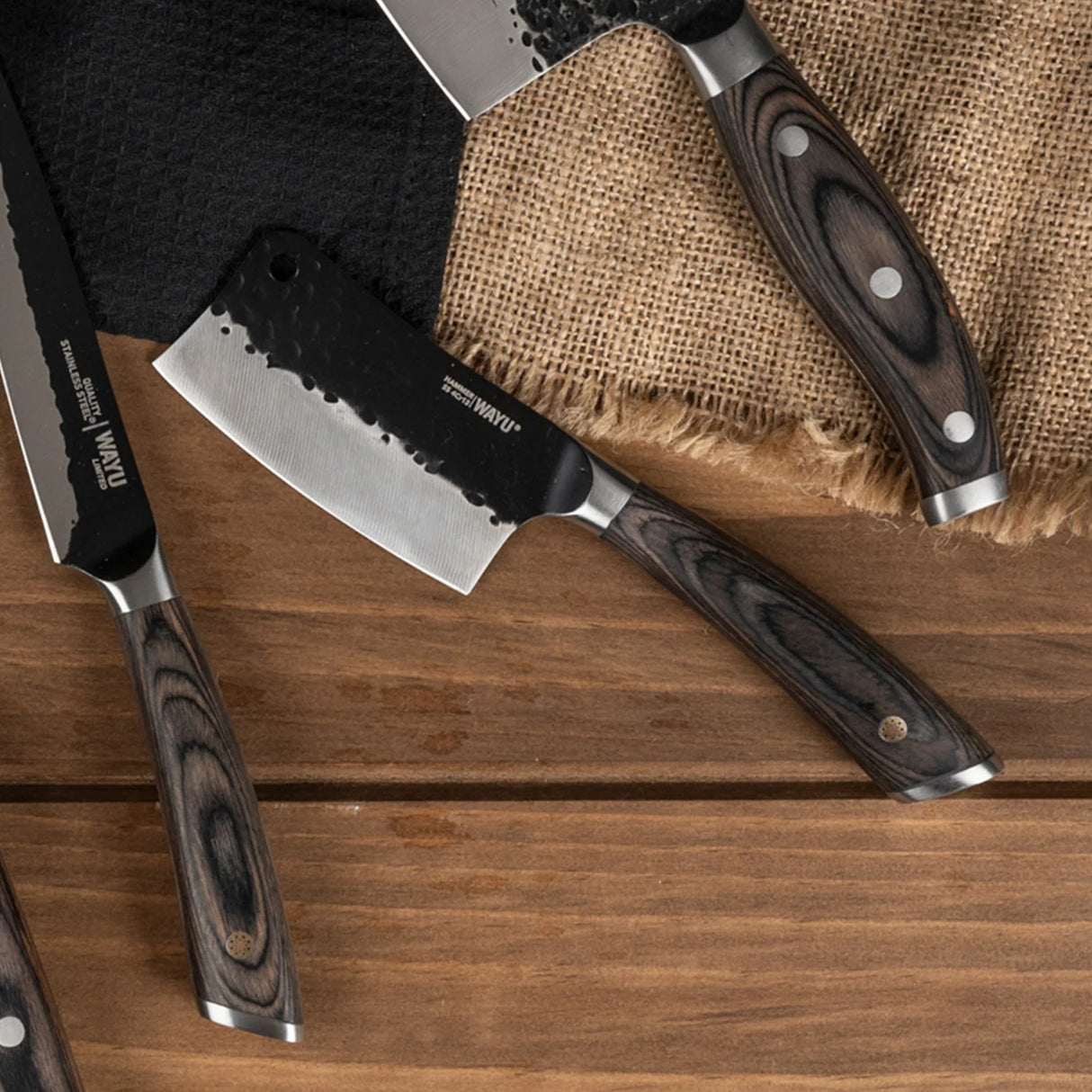 Cuchillo Hammer Hacha Cleveland 33cm Wayu Limited Cocina Asado: Disfruta de cortes precisos y cómodos en tu cocina. ¡Haz tu pedido y mejora tu experiencia culinaria!-2