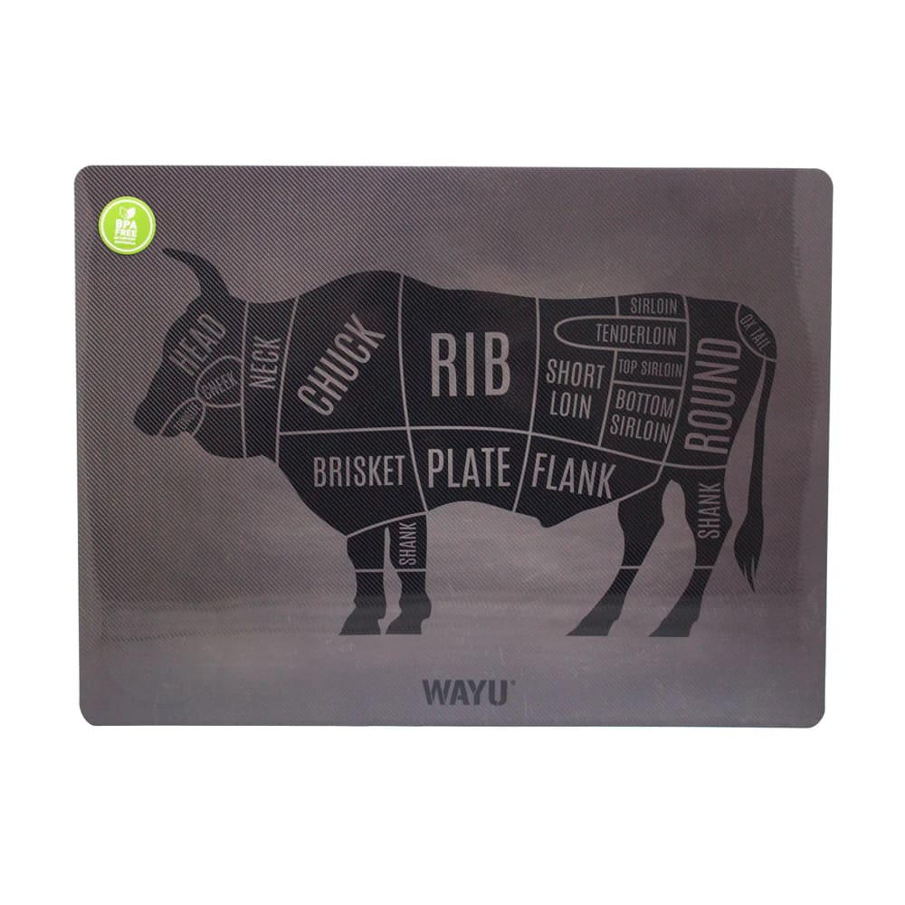 Individual Cocina 40x30cm Toro Black Wayu Mesa Quincho Asado