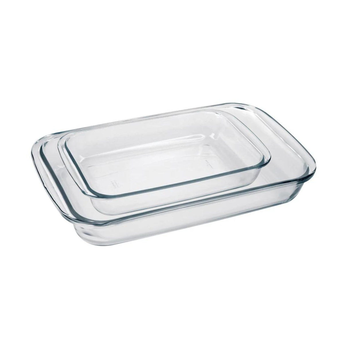 Pack de 2 fuentes asaderas de vidrio rectangular, perfectas para hornear y servir. Resistente y elegante. ¡Compra hoy y transforma tu cocina!-4