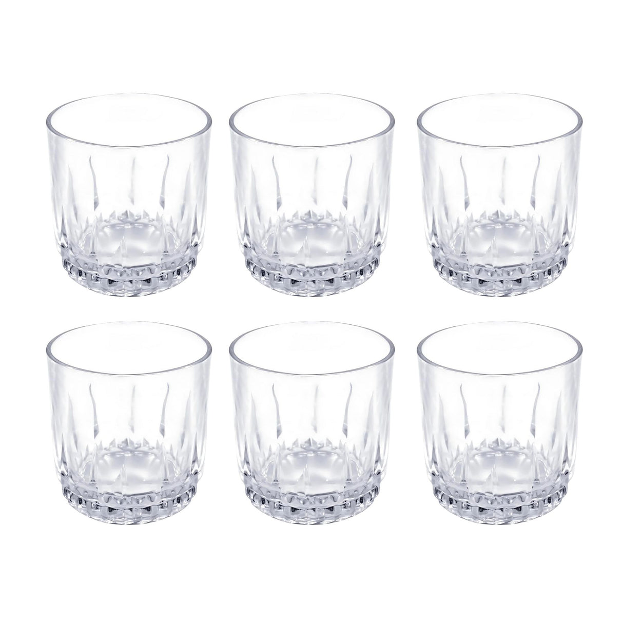 Set 6 Vasos Bajos Whisky Cristar Prisma Rocks 306ml Disfruta de tus bebidas con estilo y elegancia. ¡Haz tu pedido ahora y mejora tus momentos!-2