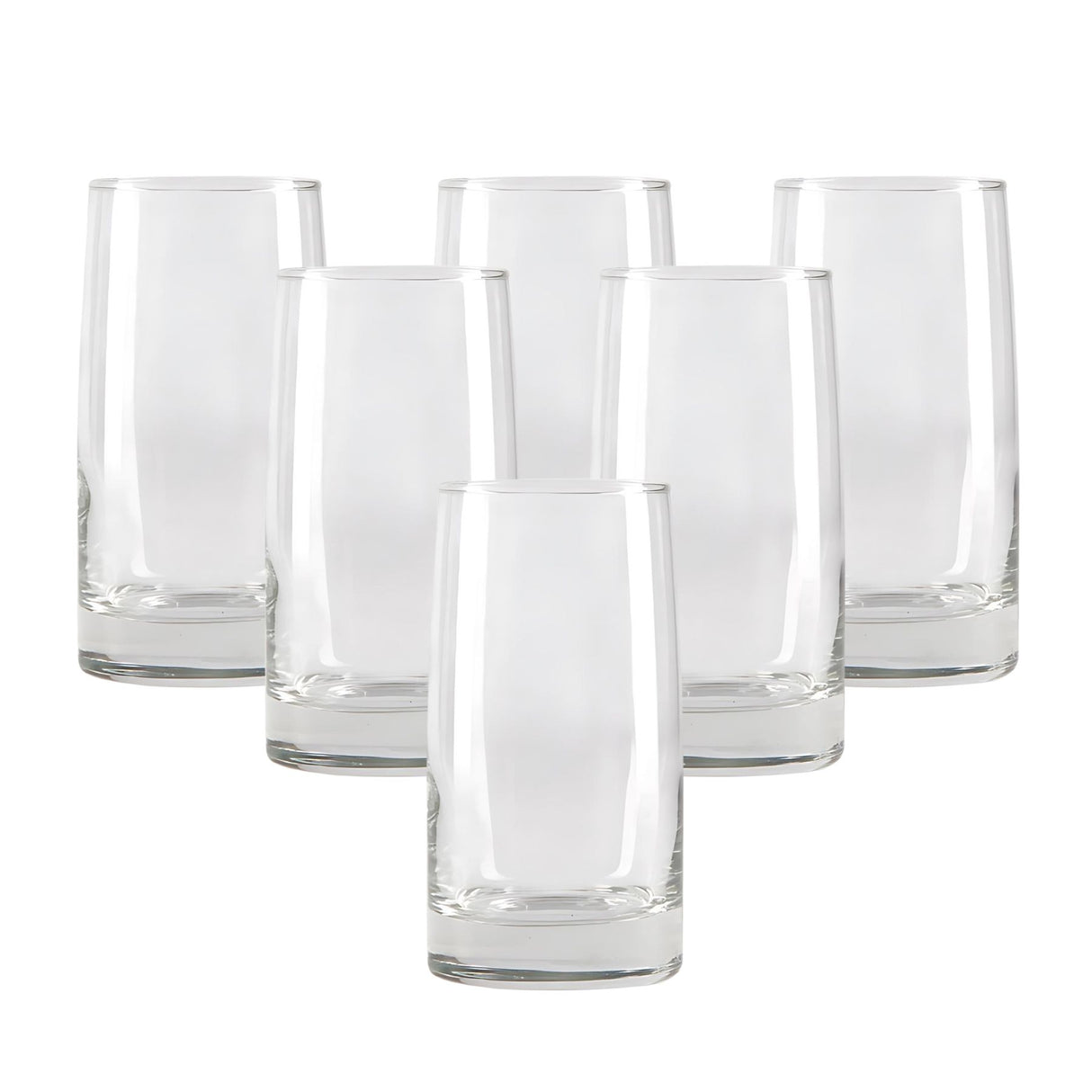 Vasos altos de vidrio Cristar Toledo, perfectos para disfrutar mojitos y bebidas. Diseño elegante y resistente. ¡Compra hoy y eleva tu mesa!-4