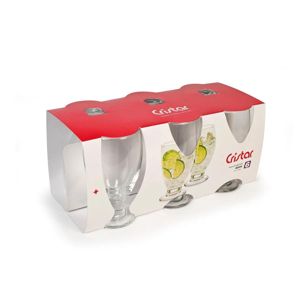 Set de 6 copas Lexington de 355cc, perfectas para agua, cerveza y más. Diseño elegante que realza cualquier mesa. ¡Compra hoy y sorprende a tus invitados!-2