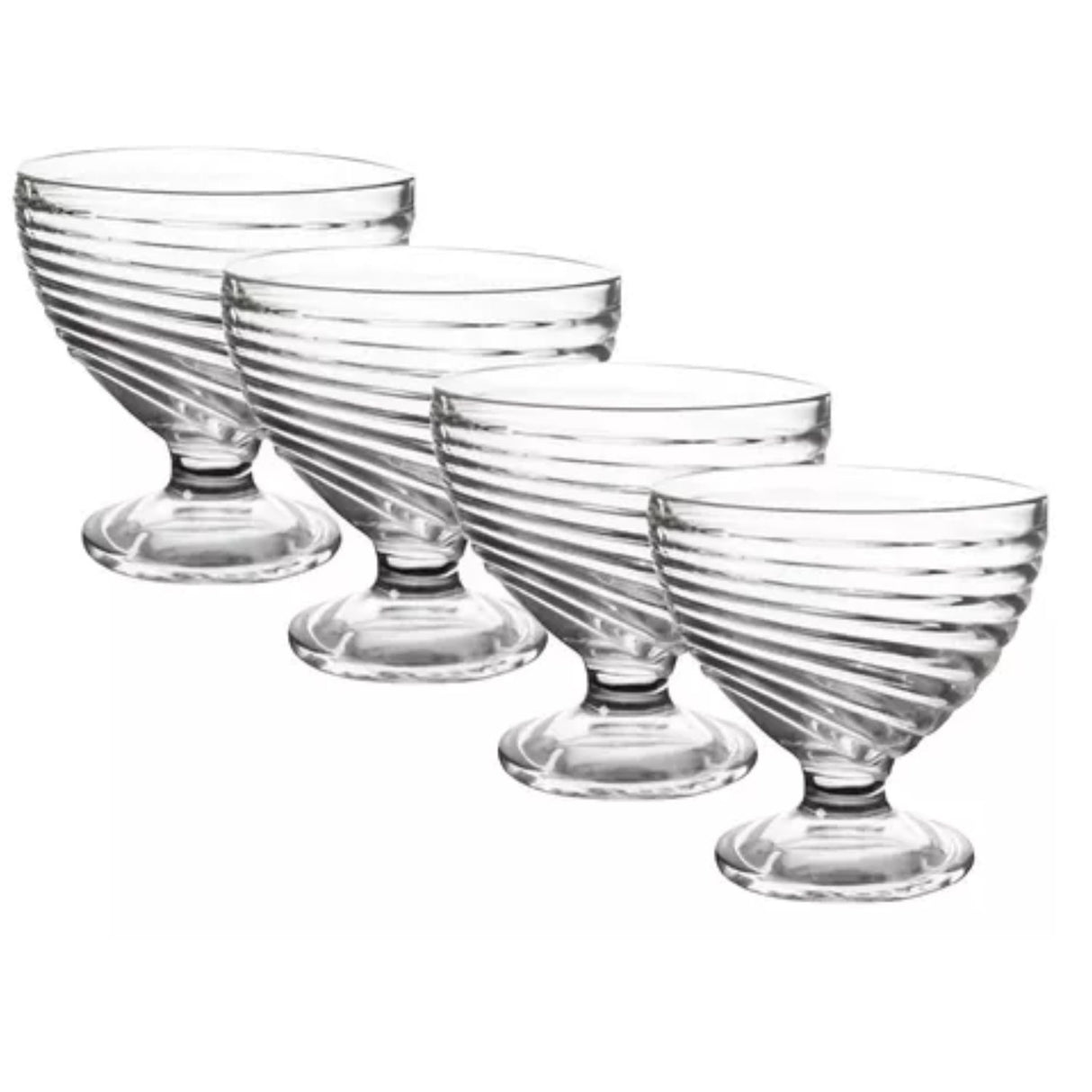 Set de 6 copas para postre de 300cc, perfectas para helados y postres. Dale un toque elegante a tus dulces. ¡Compra ahora y sorprende a tus invitados!-1