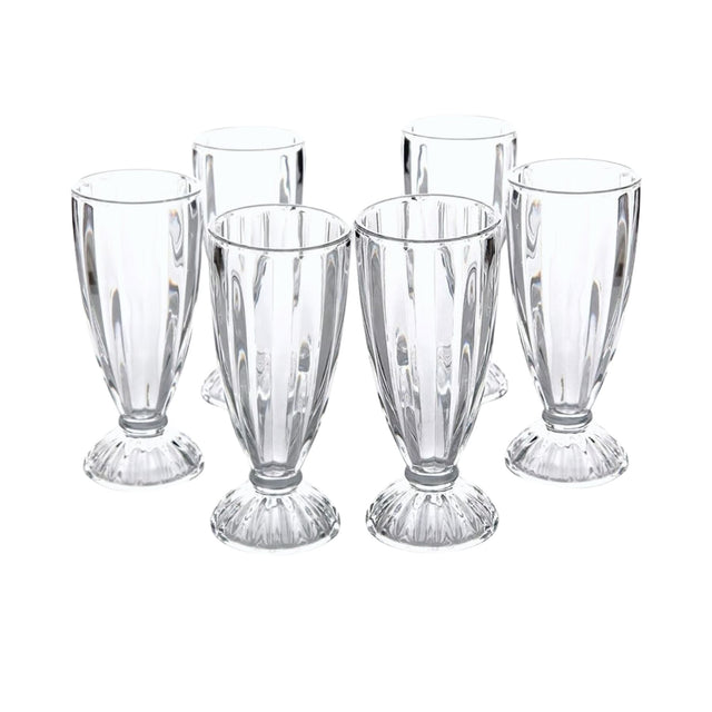 Set de 6 copas de helado Altus de 450ml, perfectas para postres y milkshakes. Dale un toque especial a tus dulces. ¡Compra ahora y sorprende!-1