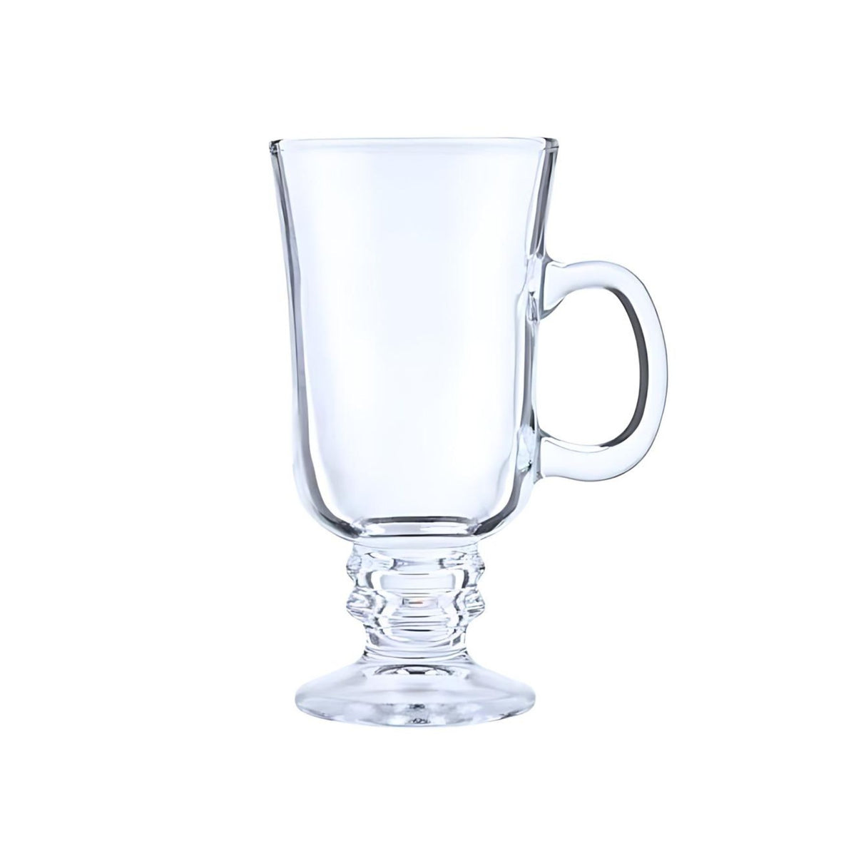 Set 2 Vasos Café Cristal Allegra 230mL con base pedestal. Elegancia y resistencia para bebidas calientes y frías. ¡Agrégalo a tu mesa hoy!-2-1-1