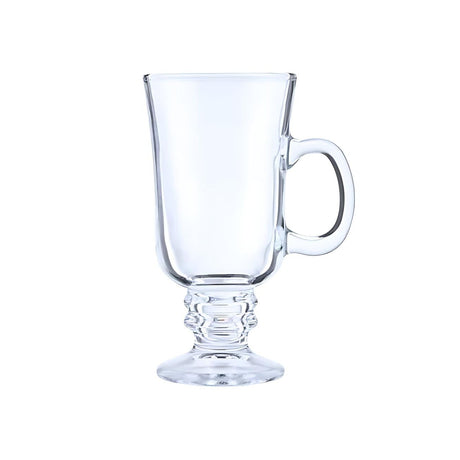 Set 2 Vasos Café Cristal Allegra 230mL con base pedestal. Elegancia y resistencia para bebidas calientes y frías. ¡Agrégalo a tu mesa hoy!-2-1-1