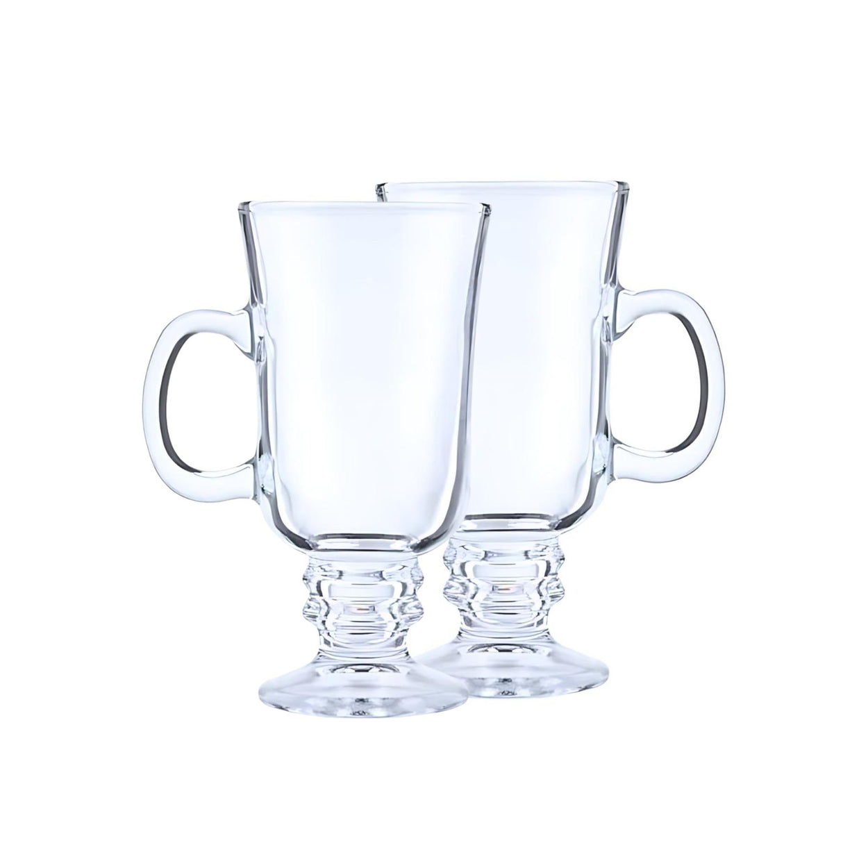 Set 2 Vasos Café Cristal Allegra 230mL con base pedestal. Elegancia y resistencia para bebidas calientes y frías. ¡Agrégalo a tu mesa hoy!-3-1-1