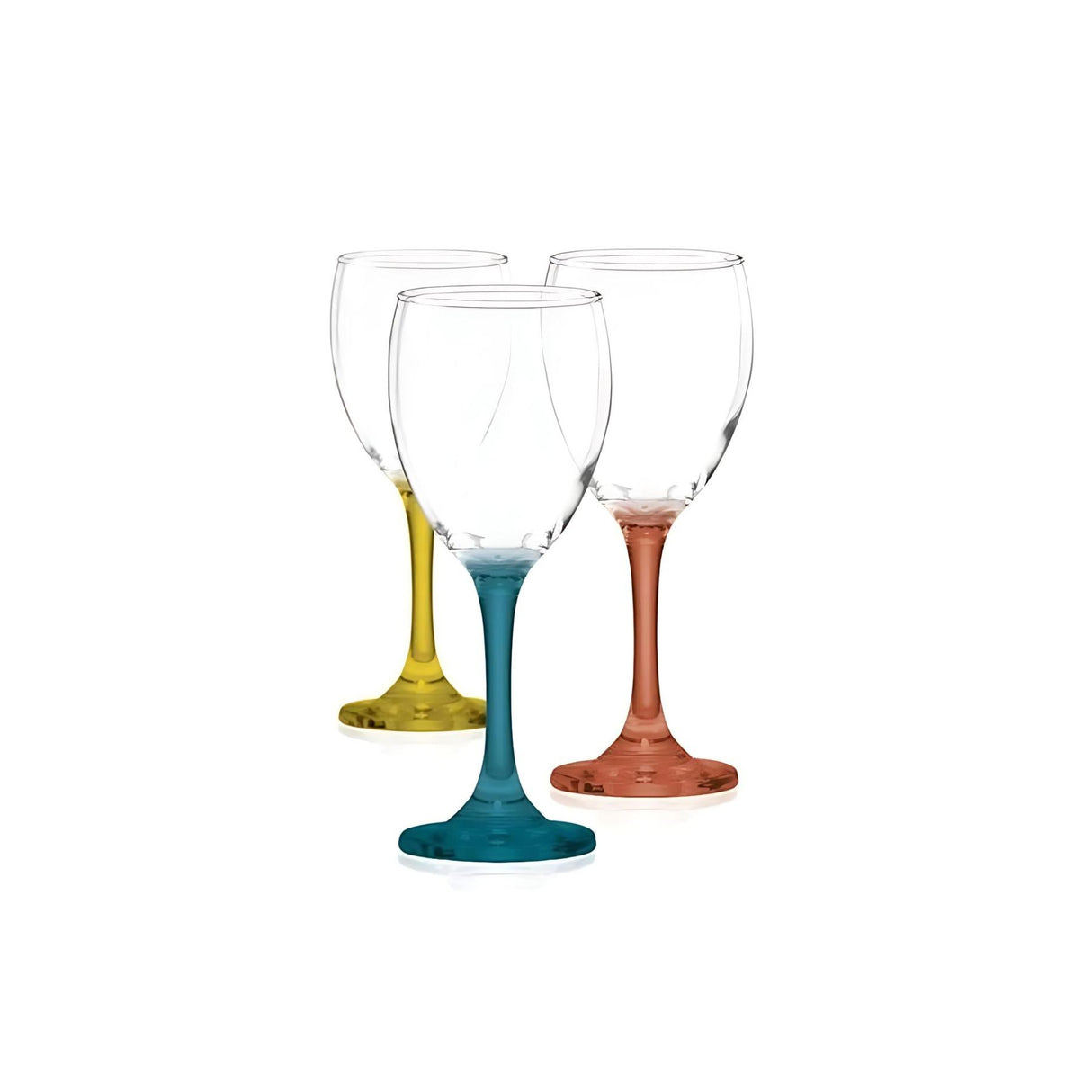Set de 6 copas de vino Versalles de 300cc en colores vibrantes. Perfectas para realzar tus celebraciones. ¡Compra hoy y brinda con estilo!-2