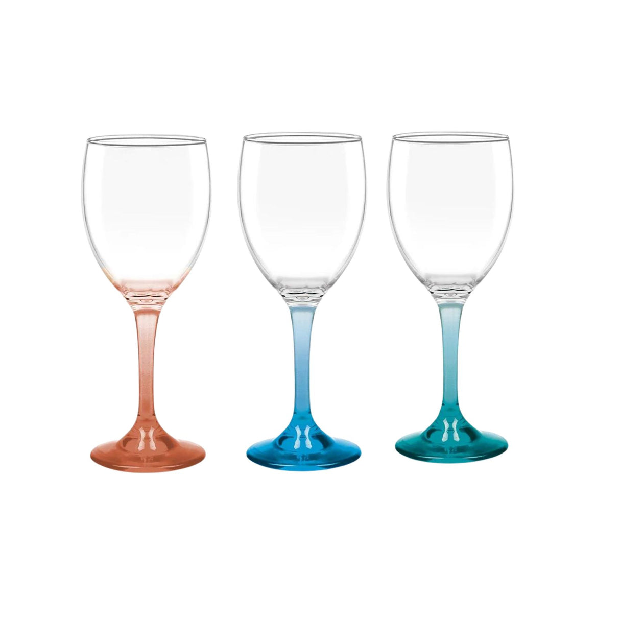 Set de 6 copas de vino Versalles de 300cc en colores vibrantes. Perfectas para realzar tus celebraciones. ¡Compra hoy y brinda con estilo!-4