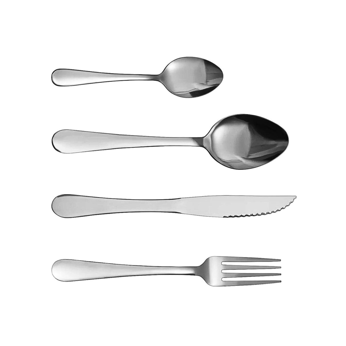 Set de cubiertos Wigan Krons de 24 piezas en acero inoxidable. Elegancia y durabilidad para tu mesa. ¡Compra hoy y transforma tus comidas!-2-1