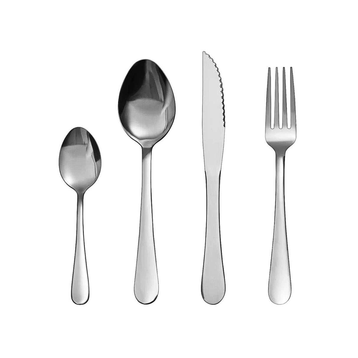 Set de cubiertos Wigan Krons de 24 piezas en acero inoxidable. Elegancia y durabilidad para tu mesa. ¡Compra hoy y transforma tus comidas!-3-1