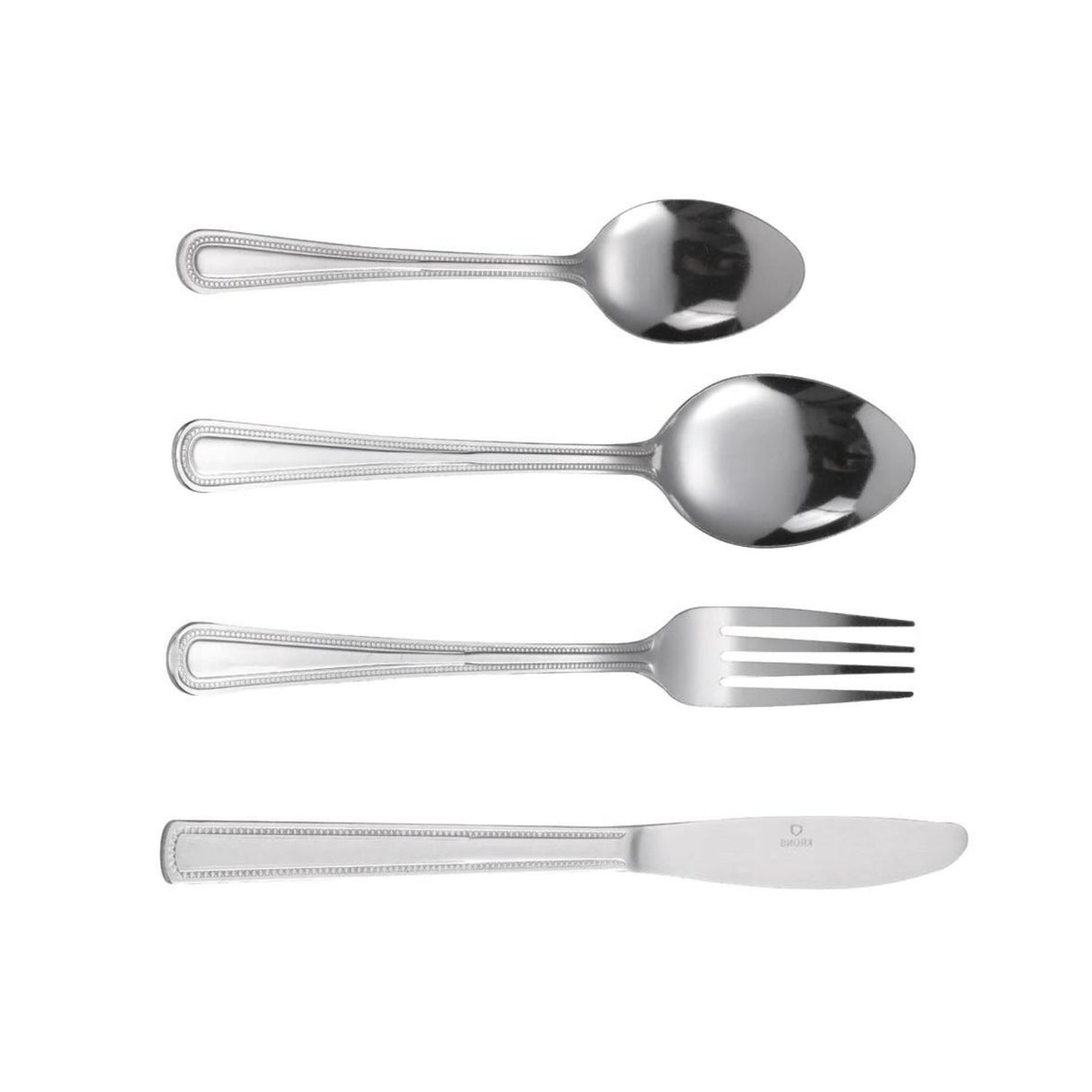 Set Cubiertos 24 Piezas Newcastle Krons Acero Inoxidable Mejora tus comidas con elegancia y durabilidad. ¡Adquiere el tuyo y transforma tu mesa!-4