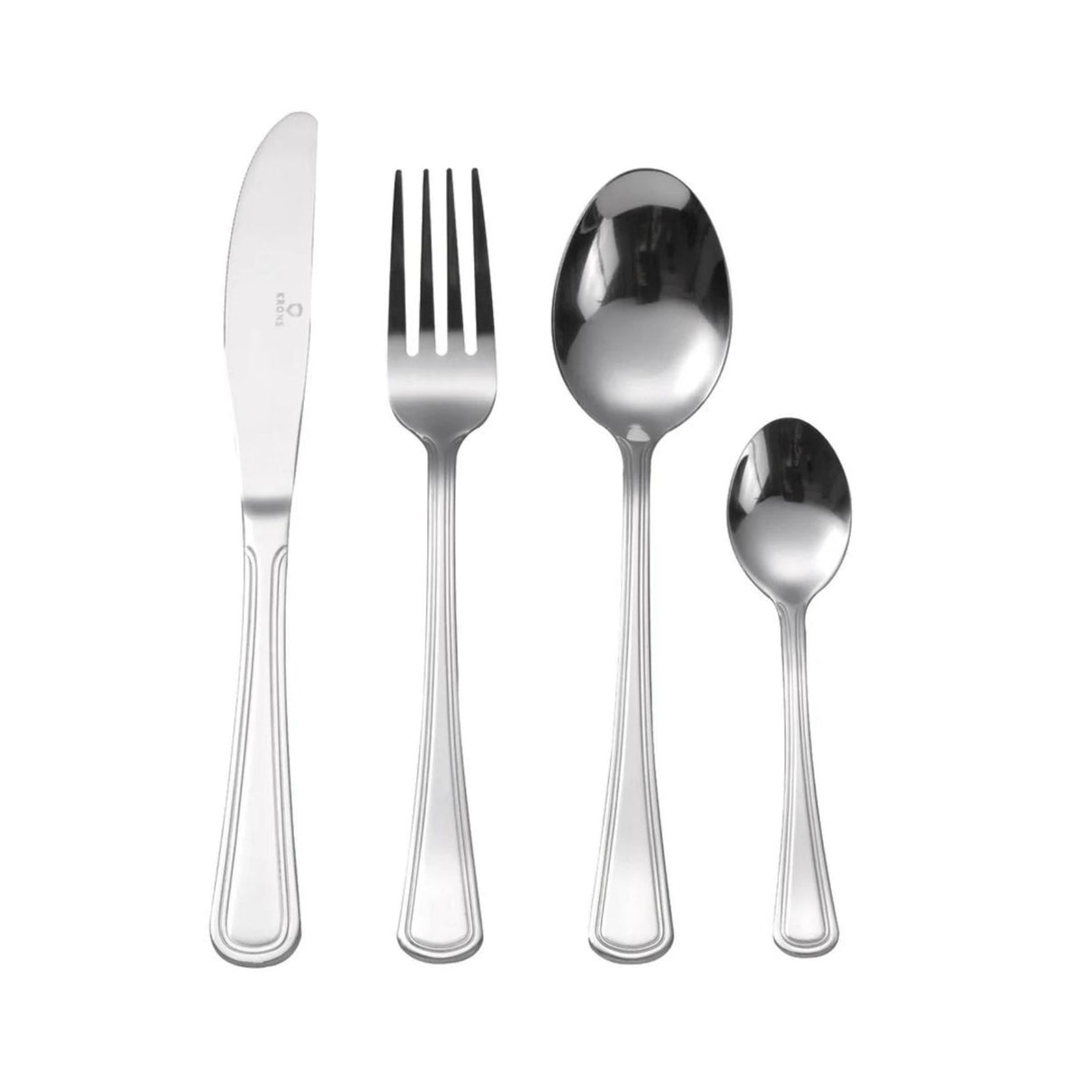 Set de cubiertos Lincoln Krons de 24 piezas en acero inoxidable. Elegancia y durabilidad para tus comidas. ¡Compra hoy y transforma tu mesa!-2-1