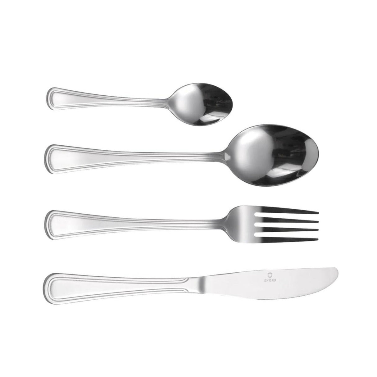 Set de cubiertos Lincoln Krons de 24 piezas en acero inoxidable. Elegancia y durabilidad para tus comidas. ¡Compra hoy y transforma tu mesa!-3-1