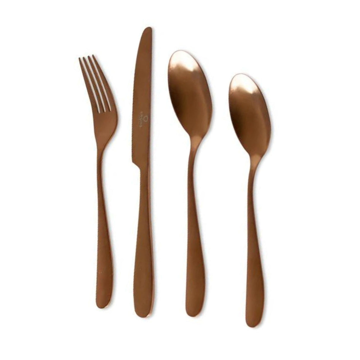 Set Cubiertos 24 Piezas Copper Krons Acero Inoxidable | Disparo.cl