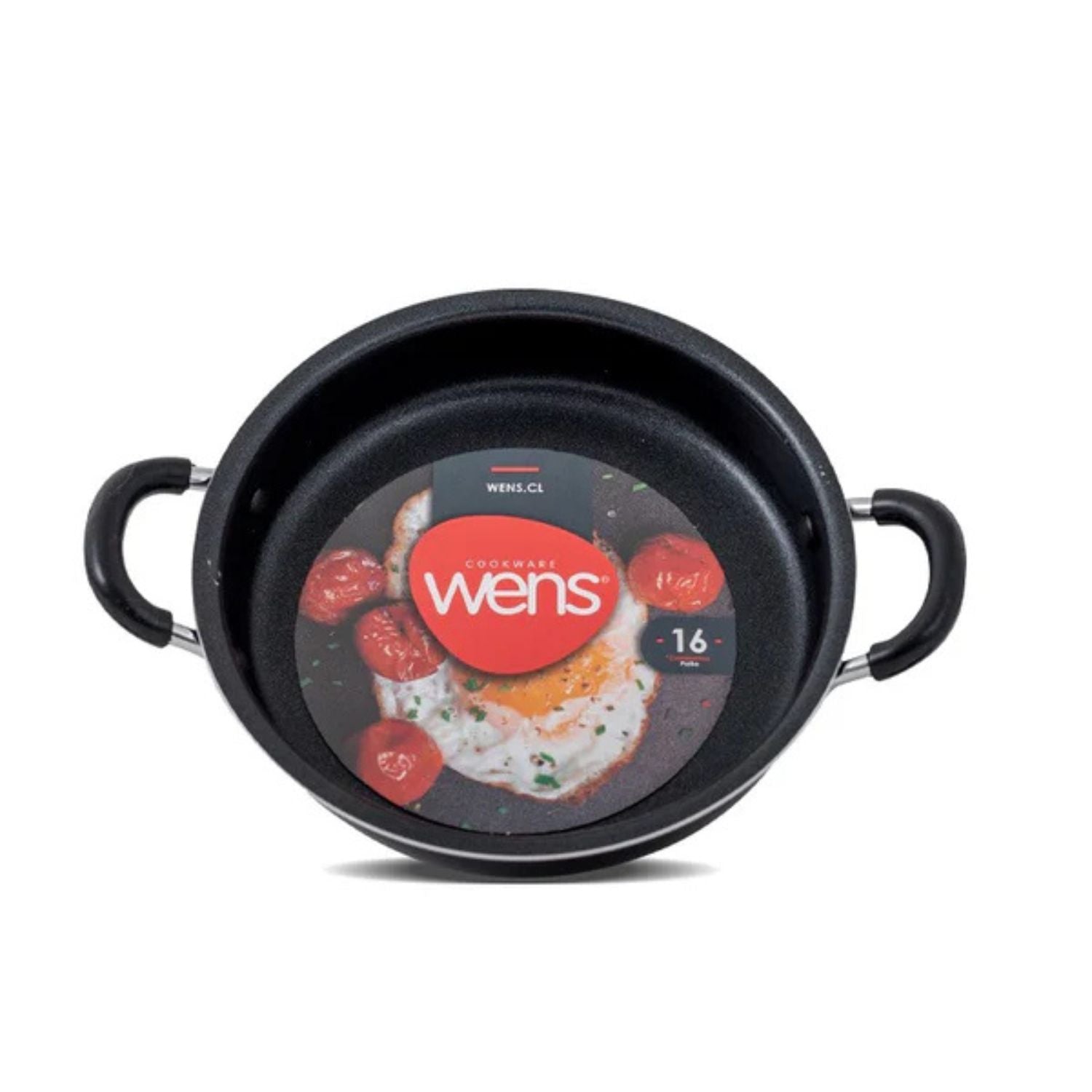 Paila Firenze de 16 cm con azas de silicona y antiadherente. Perfecta para cocinar sin que se pegue. ¡Compra hoy y disfruta de la cocina fácil!-2