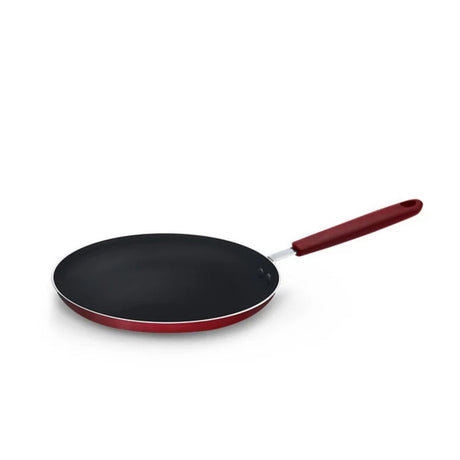 Sartén panquequera Firenze de 25 cm, antiadherente y color rojo. Perfecta para preparar deliciosos panqueques sin que se peguen. ¡Compra hoy y cocina fácil!-1