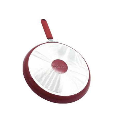 Sartén panquequera Firenze de 25 cm, antiadherente y color rojo. Perfecta para preparar deliciosos panqueques sin que se peguen. ¡Compra hoy y cocina fácil!-2