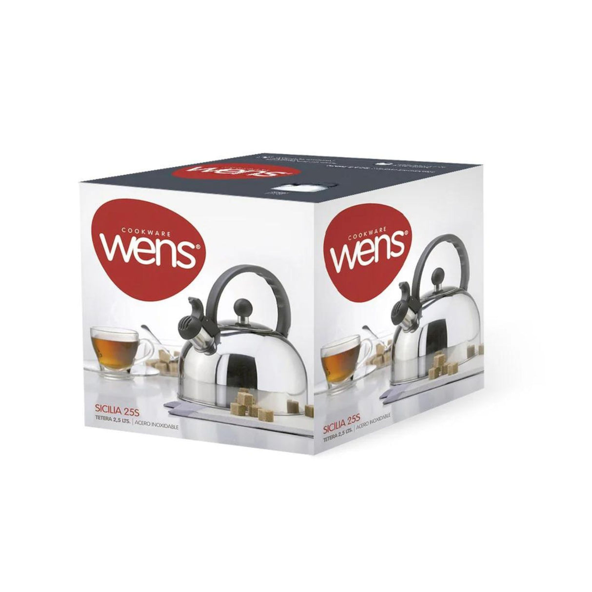 Tetera Sicilia de 3000 ml en acero inoxidable, elegante y duradera. Perfecta para preparar infusiones. ¡Compra hoy y disfruta de su diseño moderno!-4